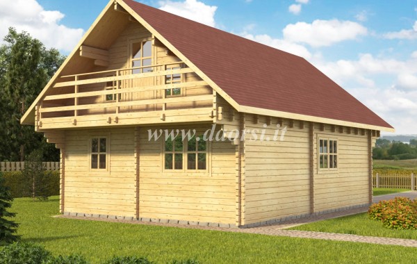 Casa in legno Linda a due piani