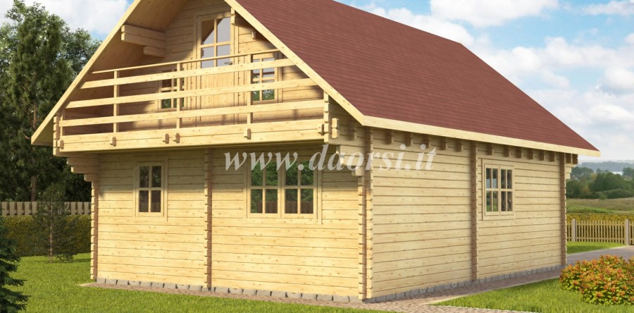 Casa in legno Linda a due piani