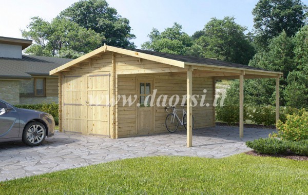 Garage in legno ARC- 66